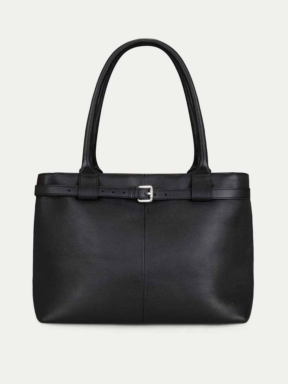 Wolff Studios Paris Commuter Laptop Tote Bag in Black w/ Thin Belt